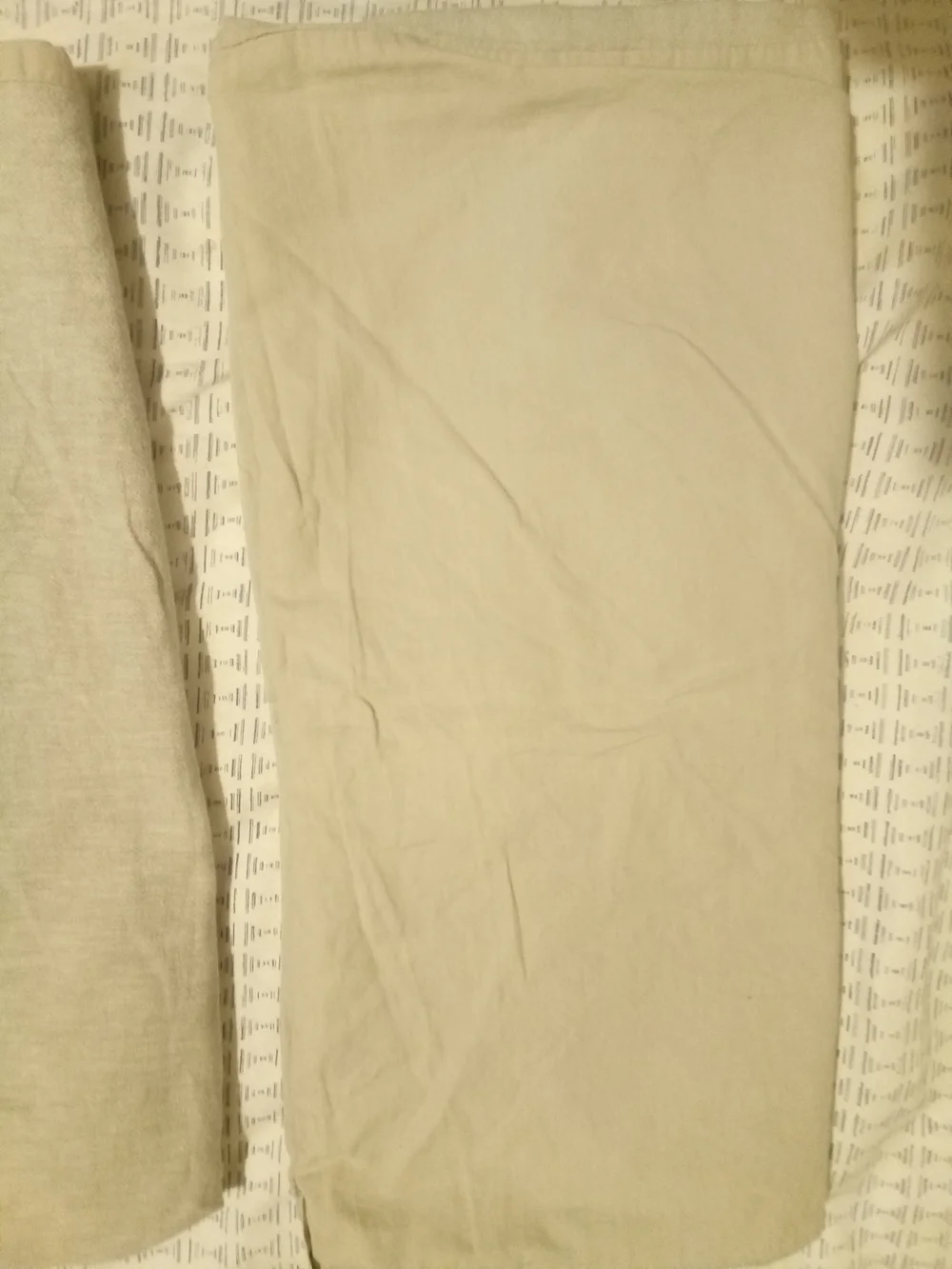Hearth & Hand Gray Linen Blend King Size Pillowcases (2)